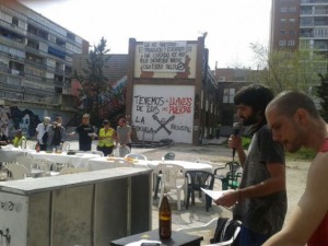 columna extrememña en Alcorcón