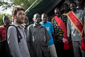 El periodista Gonzo en Juba. Foto: Pablo Tosco para Oxfam Intermon