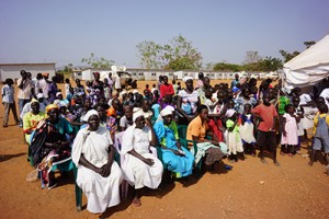 Sunday Mass in IDP Camp in UNMISS Camp, Juba