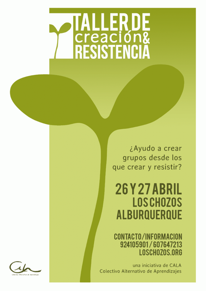 ¿Ayudo a crear grupos desde los que CREAR y RESISTIR?