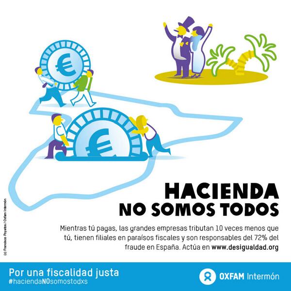 Firma por una reforma fiscal justa y equitativa. Una reforma contra la desigualdad.Campaña de Oxfam Intermón