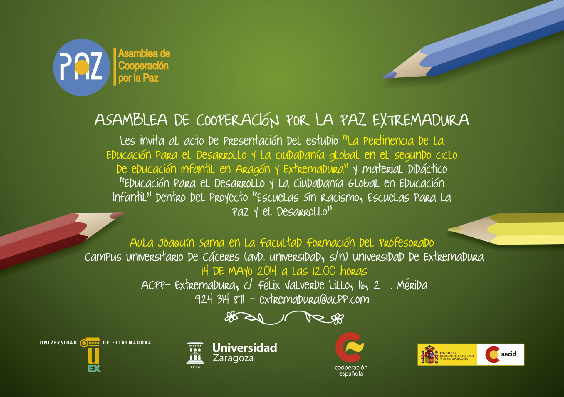 ACPP identifica las necesidades de las escuelas rurales en materia de Educación para el Desarrollo