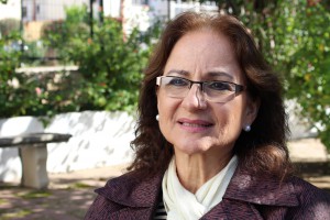 Guillermina Kanonnikoff momentos antes del Encuentro en casar de Cáceres./ CONGDEX