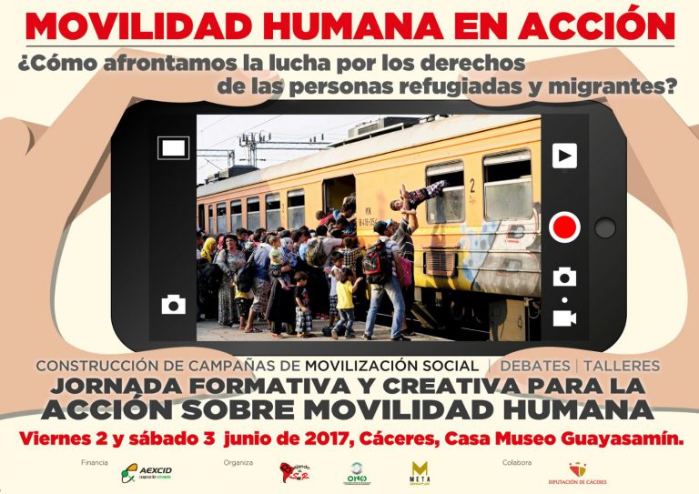 JORNADA MOVILIDAD HUMANA EN ACCIÓN, 2 y 3 de junio en Cáceres.