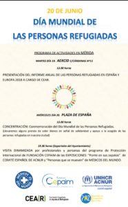 CEAR ACNUR CEPAIM 20 JUNIO