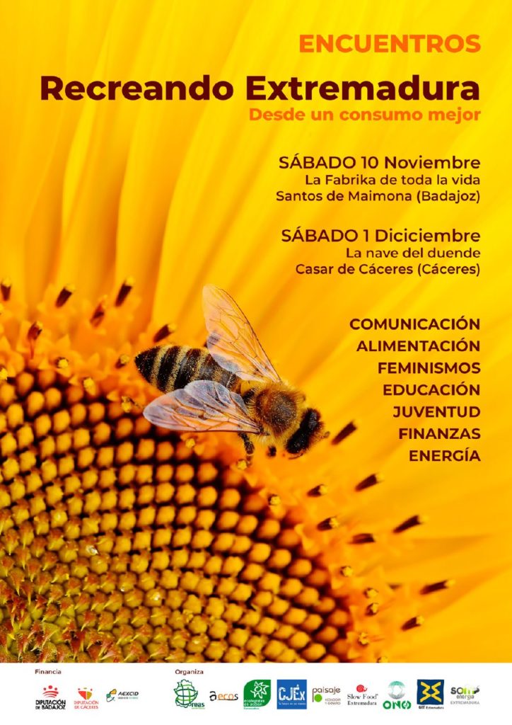 Encuentros «ReCreando Extremadura desde un Consumo Mejor». Próxima Cita, 1 de Diciembre de  2018.