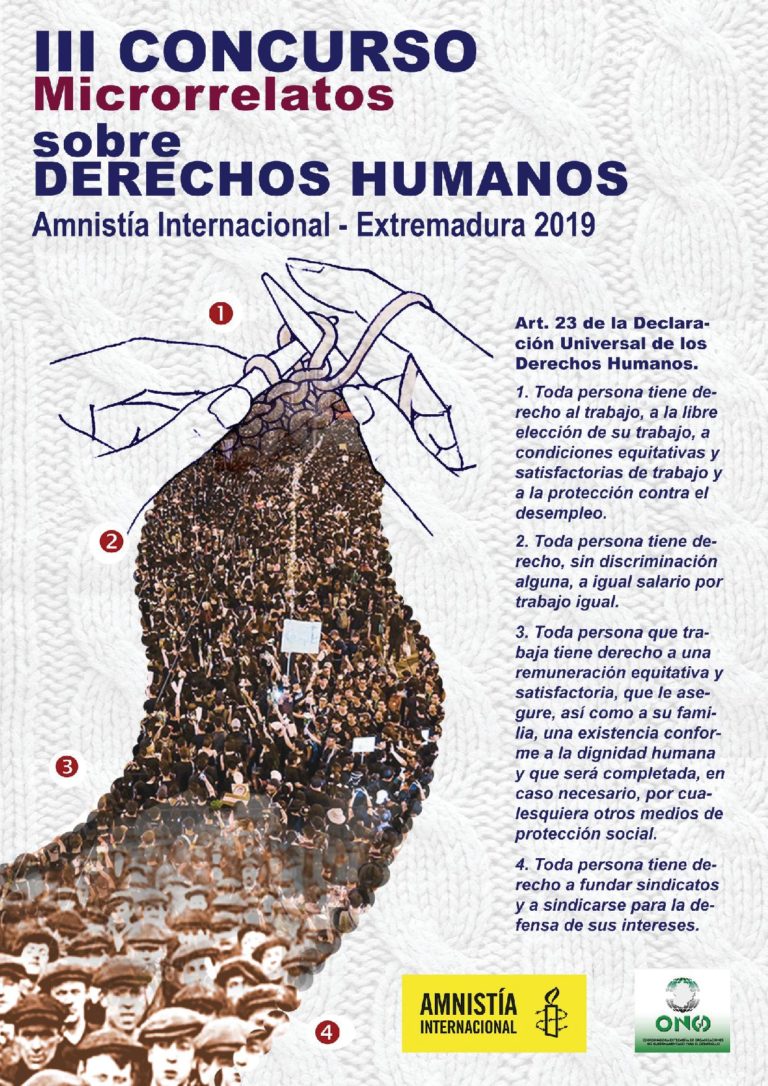 III Concurso Microrrelatos sobre Derechos Humanos, Amnistía Internacional Extremadura 2019