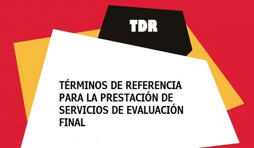 TERMINOS DE REFERENCIA PARA LA PRESTACIÓN DE  SERVICIOS DE EVALUACIÓN FINAL CONGDEX