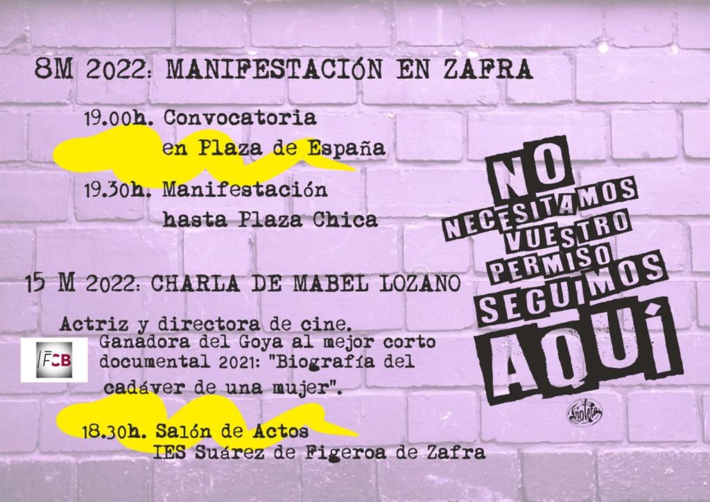 cartel ZAFRA VIOLETA