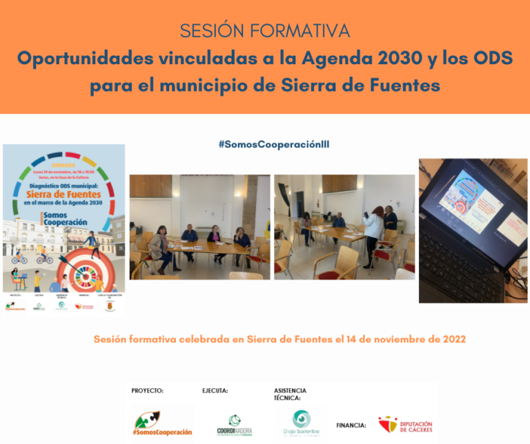 Somos Cooperación: Sesiones Formativas