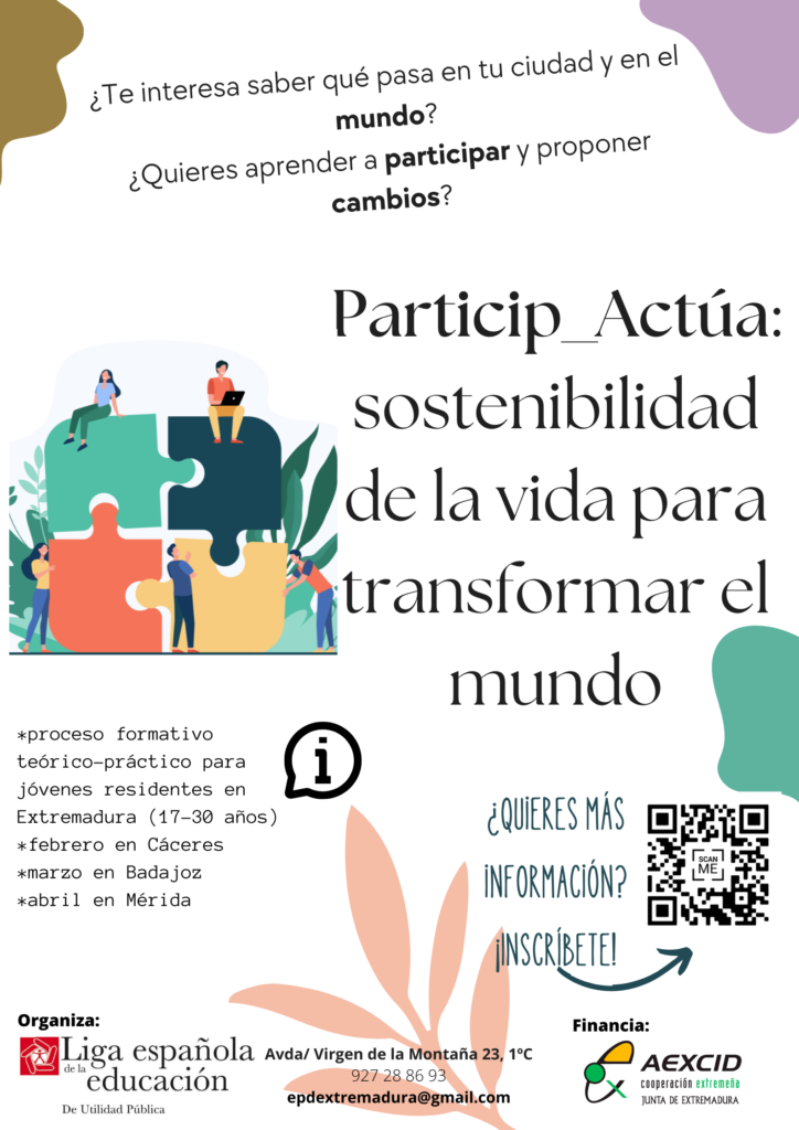 LIGA EDUCACIÓN: «PARTICIP_ACTÚA: Sostenibilidad de la vida para transformar el mundo»