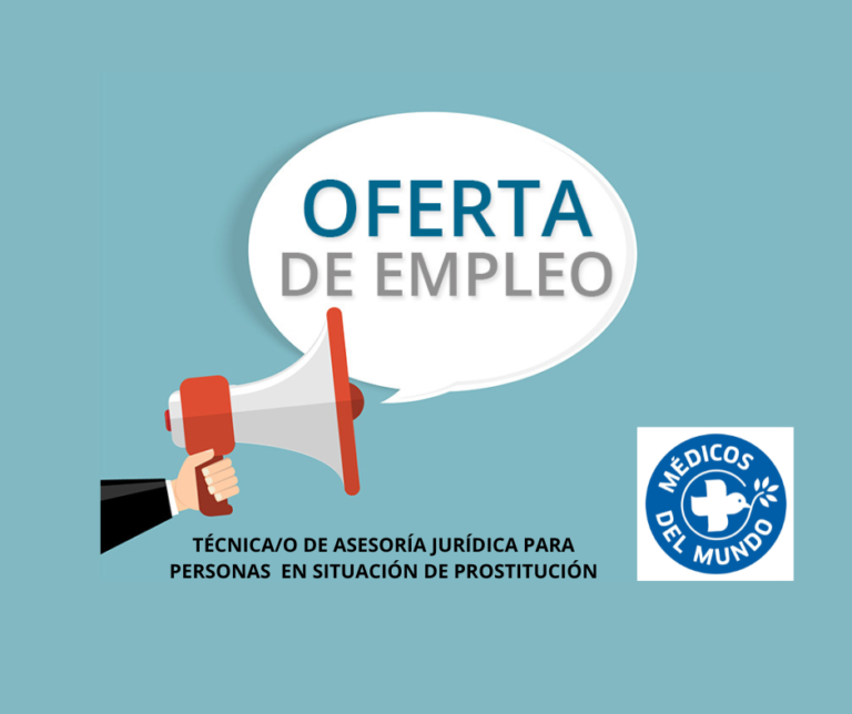 MÉDICOS DEL MUNDO: Vacante Técnico/a de Asesoría Jurídica para personas en situación de prostitución