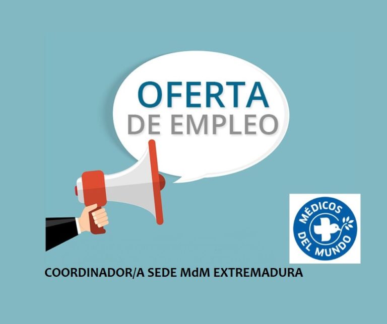 MÉDICOS DEL MUNDO_OFERTA EMPLEO COORDINADOR/A EXTREMADURA