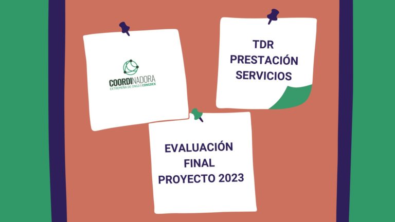 CONGDEX: TDR PRESTACIÓN SERVICIOS EVALUACIÓN FINAL