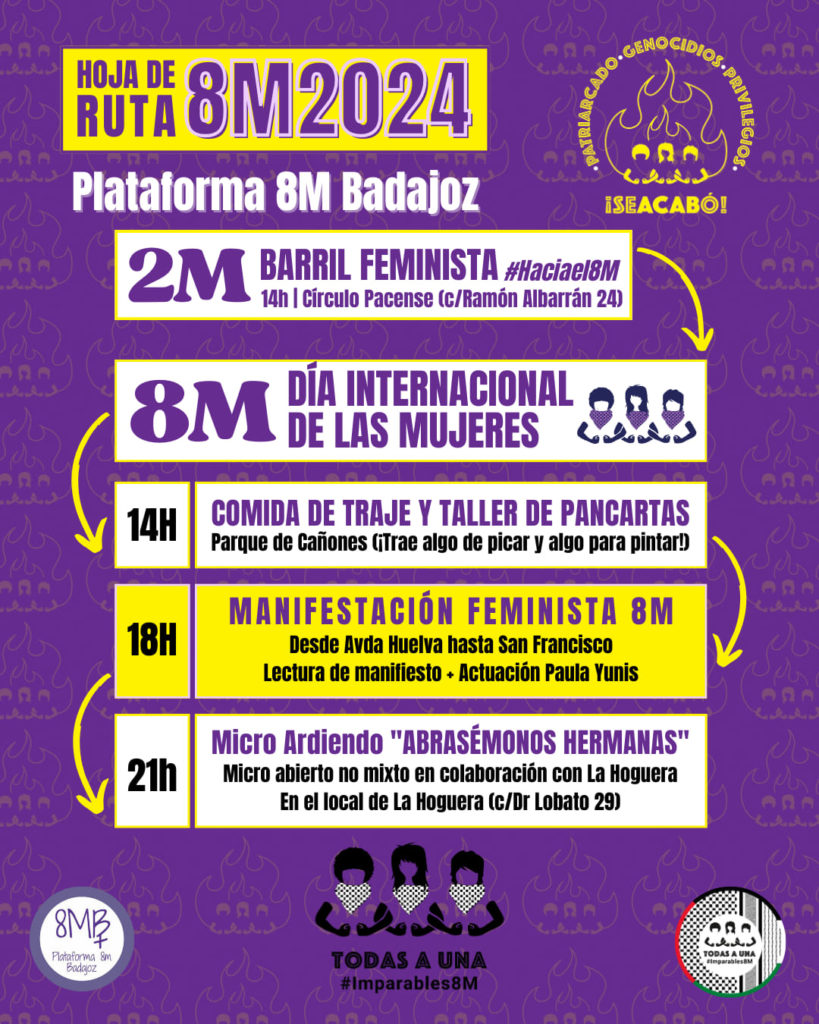 cartel 2024 plataforma 8m badajoz