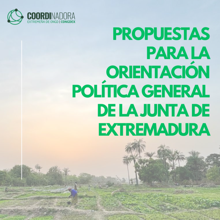 CONGDEX: Propuestas para la Orientación Política General de la Junta de Extremadura