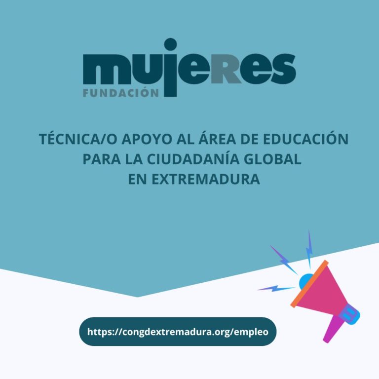FUNDACIÓN MUJERES: OFERTA PUESTO APOYO AL ÁREA DE ECG EN EXTREMADURA
