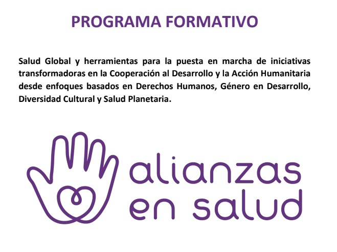 MEDICUS MUNDI SUR:  “ODS17_ALIANZAS EN SALUD»: FORMACIONES_I JORNADAS EXTREMEÑAS EN COOPERACIÓN INTERNACIONAL EN SALUD