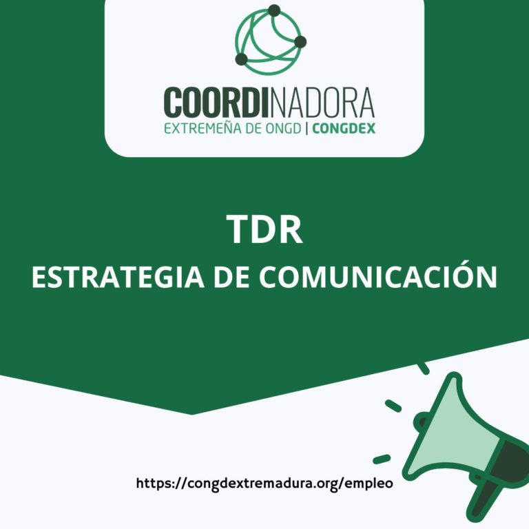 TDR ESTRATEGIA COMUNICACIÓN CONGDEX