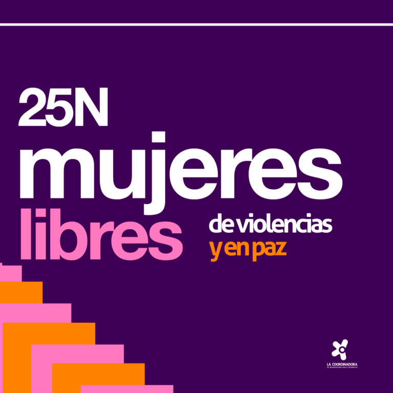 25N: Mujeres libres de violencias y en paz