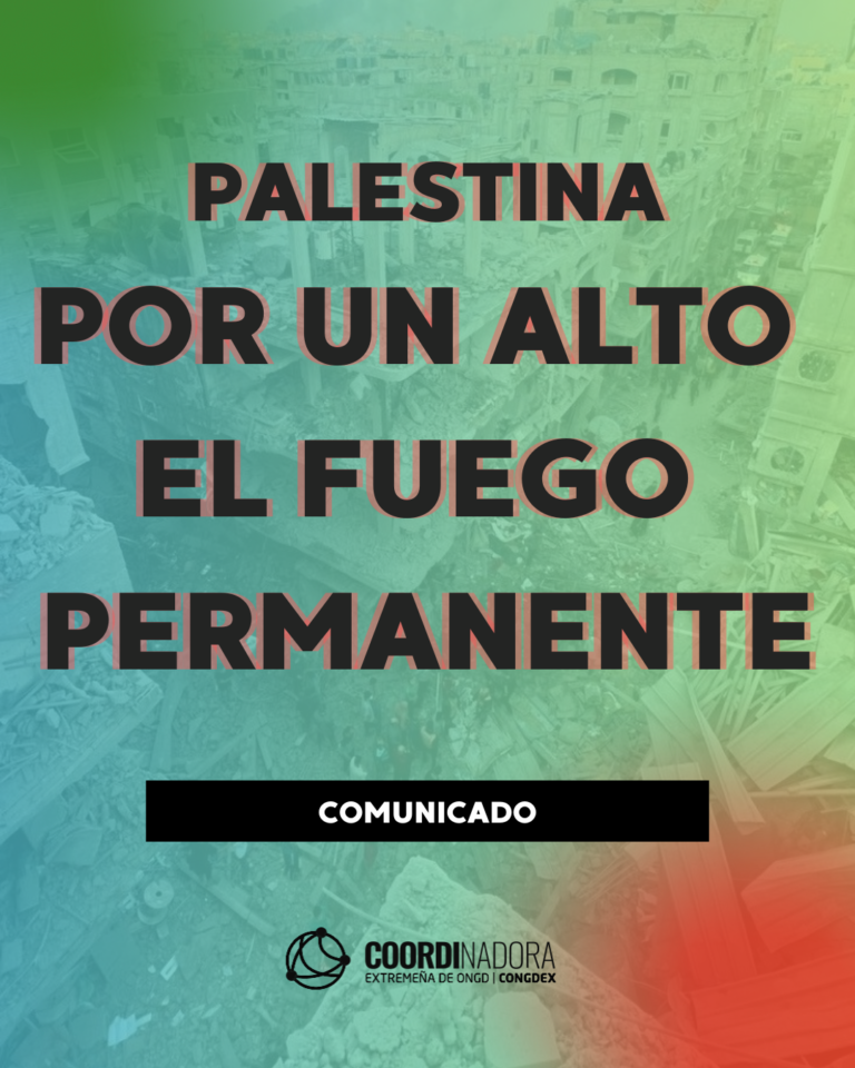 Palestina: por un alto el fuego permanente que abra el camino a la paz, la justicia y los derechos humanos
