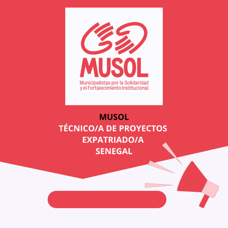 MUSOL: Técnico/a de proyectos expatriado/a en Senegal