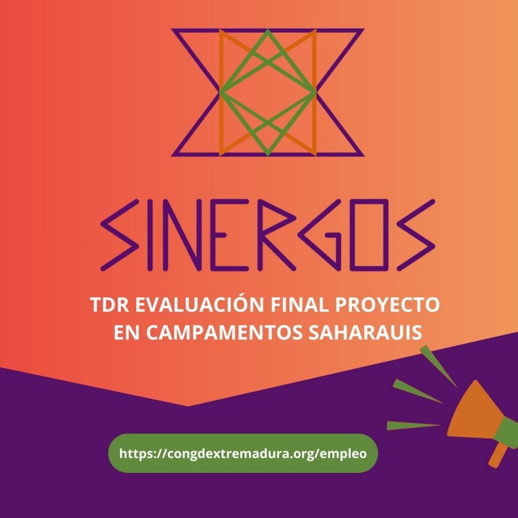 SINERGOS: TDR EVALUACIÓN FINAL PROYECTO CAMPAMENTOS SAHARAUIS